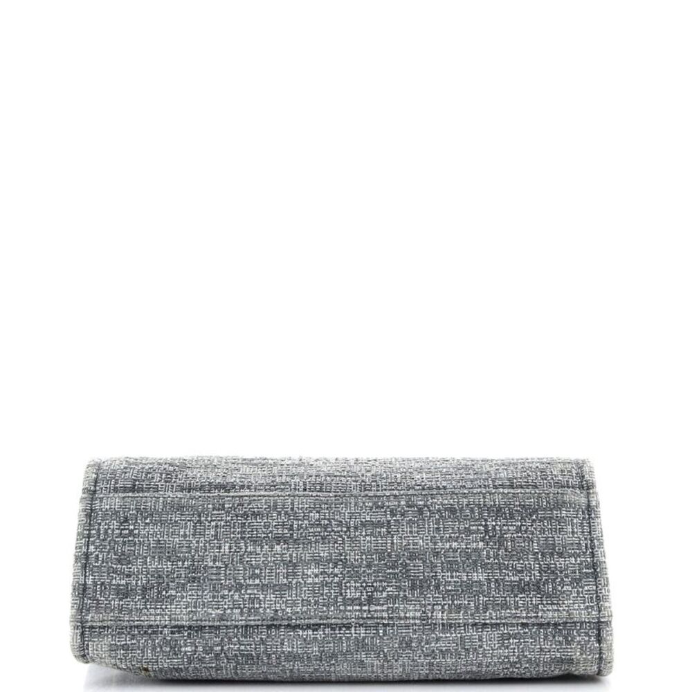 Chanel Deauville Tote Raffia with Glitter Detail Large Gray - Picture 4 of 7